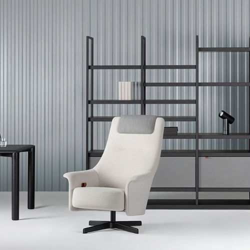 Poltrona contemporanea - PORTS ACTIVE - Bene GmbH - in tessuto / in pelle / in acciaio inossidabile