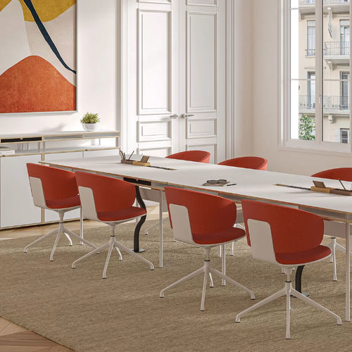 Sedia visitatore design originale - STUDIO - Bene GmbH - da interno / in tessuto / in metallo
