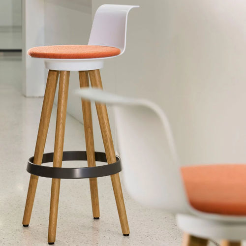 Tavolo alto contemporaneo - TIMBA - Bene GmbH - in MDF / in metallo / in vetro