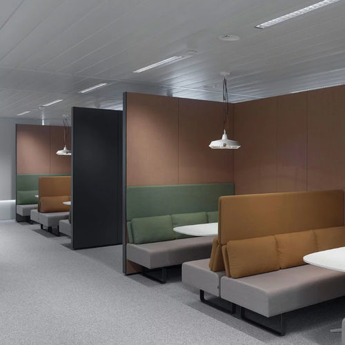 Parete amovibile - NOOXS - Bene GmbH - in legno / in tessuto / professionale