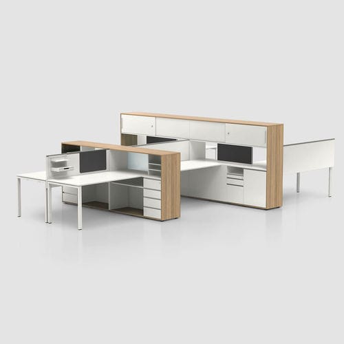 Scrivania per open space - CUBE_S - Bene GmbH - da terra / individuale / contemporanea