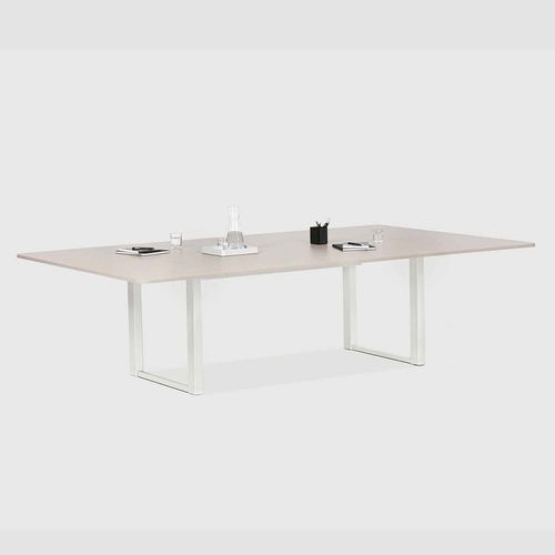Tavolo da riunione contemporaneo - LEVEL PURE LIFT MEETING QUATTRO - Bene GmbH - in alluminio / con supporto in alluminio / rettangolare