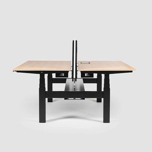 Scrivania per open space - LEVEL PURE LIFT TWIN - Bene GmbH - da terra / da 2 persone / contemporanea