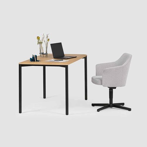 Tavolo design minimalista - PORTS SLIM - Bene GmbH - in faggio / in acero / con supporto in quercia