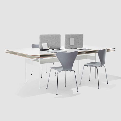 Tavolo da riunione design minimalista - STUDIO FACT - Bene GmbH - in rovere / in castagno / in melaminico