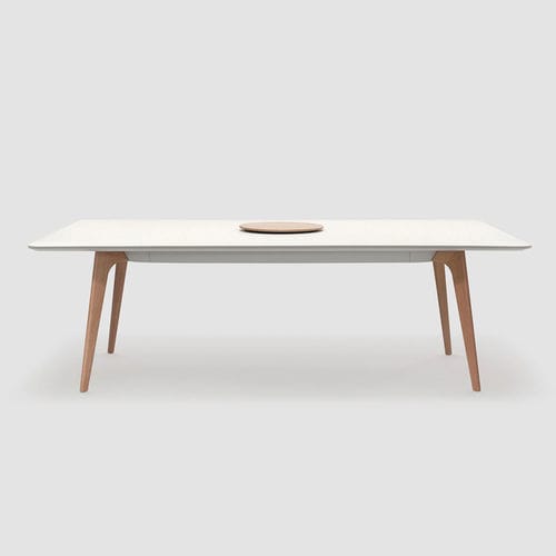 Tavolo da lavoro contemporaneo - TIMBA TABLE - Bene GmbH - in acciaio con rivestimento a polvere / in MDF / in legno massiccio