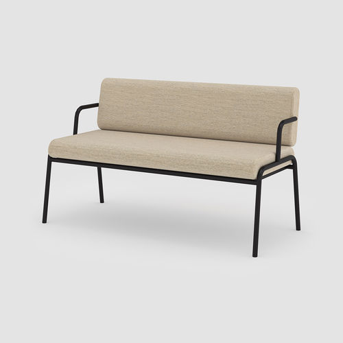 Panca da giardino contemporanea - CASUAL - Bene GmbH - in tessuto / in metallo / con schienale