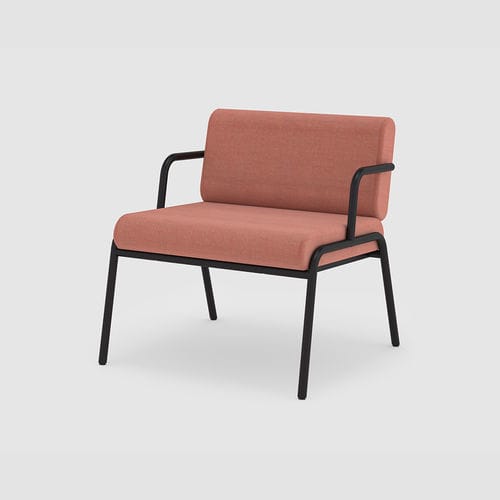 Poltrona contemporanea - CASUAL - Bene GmbH - in tessuto / in metallo / grigia