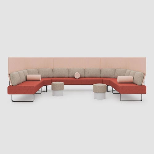 Divanetto imbottito modulare - SETTLE - Bene GmbH - contemporaneo / in tessuto / con supporto in metallo