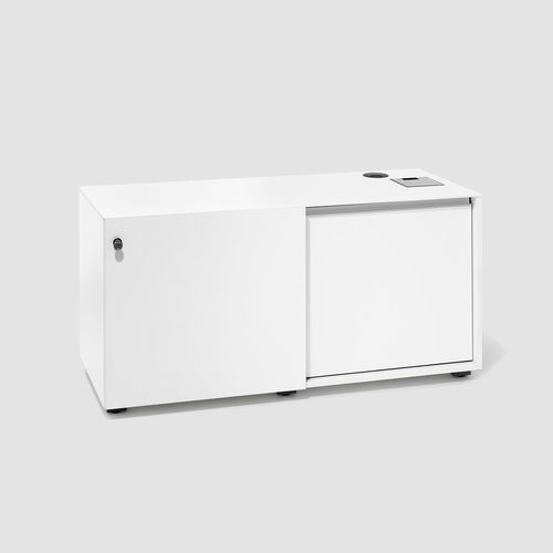 Credenza contemporanea - KT - Bene GmbH - in MDF / in PVC / con porta scorrevole