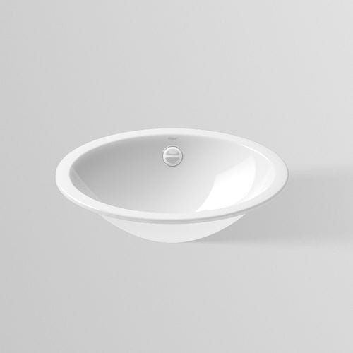 Lavabo sottopiano - UB.O SERIES - Alape - in acciaio vetrificato / con piano integrato / antibatterico