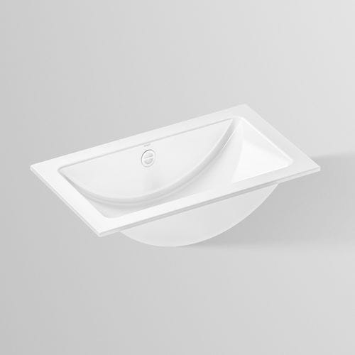 Lavabo sottopiano - UB.R SERIES - Alape - in acciaio vetrificato / con piano integrato / antibatterico