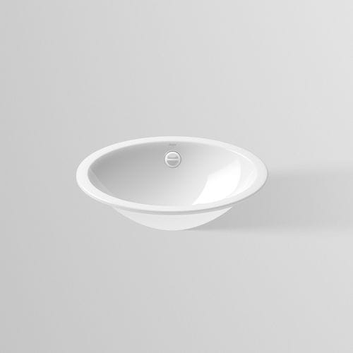 Lavabo da incasso - EB.O SERIES - Alape - in acciaio vetrificato / antibatterico / ovale
