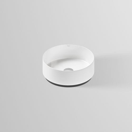 Lavabo da appoggio - AB.KE SERIES  - Alape - in acciaio vetrificato / antibatterico / rotondo