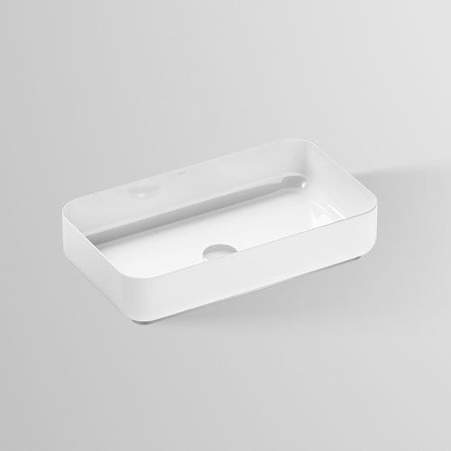 Lavabo da appoggio - SB.SR SERIES - Alape - in acciaio vetrificato / antibatterico / con specchio regolabile