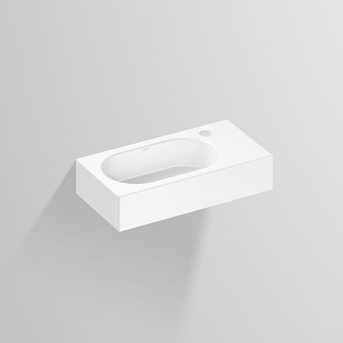 Lavabo sospeso - WT.XXS SERIES  - Alape - in acciaio vetrificato / con piano integrato / antibatterico
