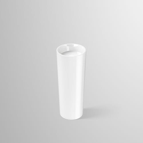 Lavabo totem - CO SERIES  - Alape - in acciaio vetrificato / antibatterico / rotondo