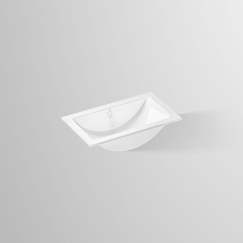 Lavabo da incasso - EB.R SERIES - Alape - in acciaio vetrificato / antibatterico / rettangolare
