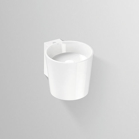 Lavabo sospeso - WT.CO SERIES - Alape - antibatterico / rotondo / senza foro