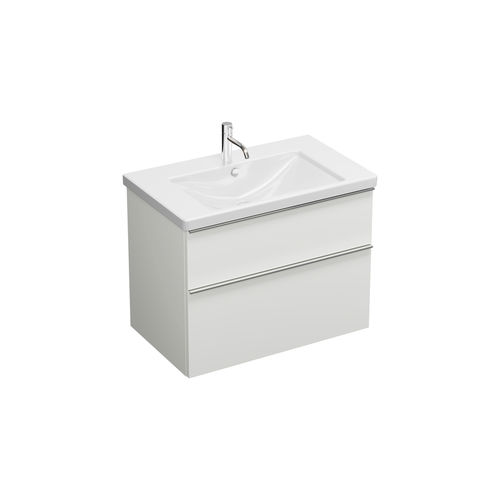 Lavabo con cassetti integrati - SEYQ083 - Burgbad - da incasso / in ceramica / con piano integrato