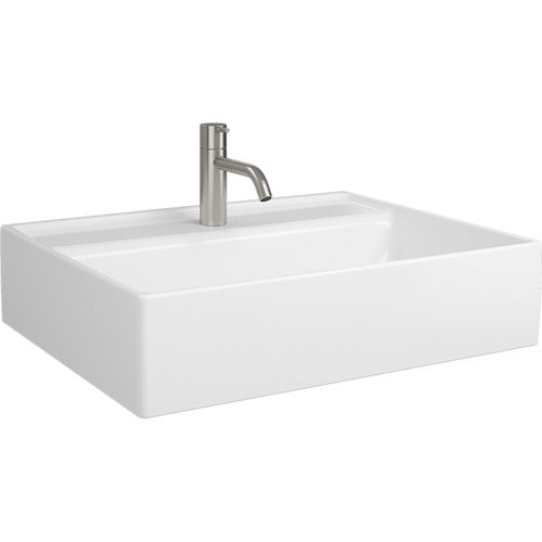 Lavabo da appoggio - SFBF060 - Burgbad - in ceramica / con miscelatore / rettangolare