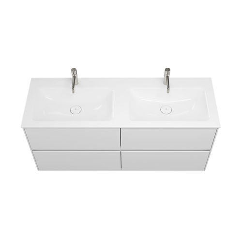 Lavabo da incasso - SGAC142 - Burgbad - in ceramica / con piano integrato / con miscelatore