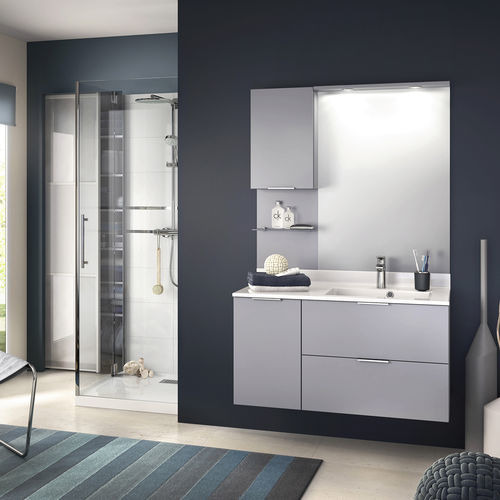 Bagno contemporaneo - EVOLUTION Alba Galet mat - Delpha - in vetro / in materiale stampato / su misura