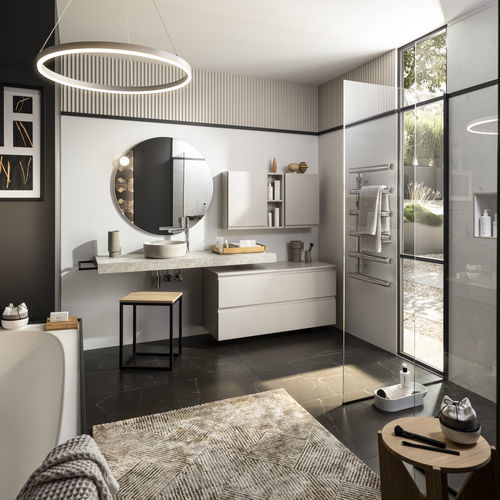 Bagno contemporaneo - Pure - Delpha - in legno / bentonitico / su misura