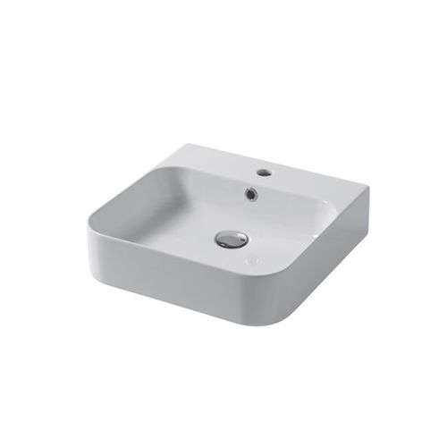 Lavabo sospeso - SLIM : SL04848101 - Disegno Ceramica - in ceramica / quadrato / contemporaneo