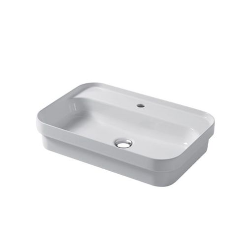 Lavabo da semincasso - SLIM : SL060O0101 - Disegno Ceramica - in ceramica / rettangolare / contemporaneo