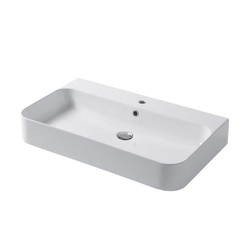 Lavabo da appoggio - SLIM : SL08048101 - Disegno Ceramica - in ceramica / rettangolare / contemporaneo