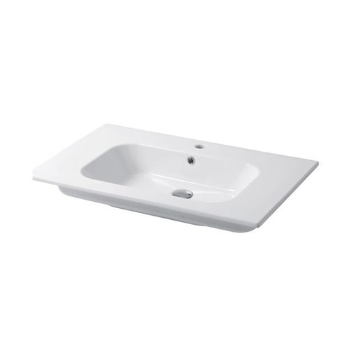 Lavabo da incasso - QUBO : QS08151101 - Disegno Ceramica - in ceramica / rettangolare / contemporaneo