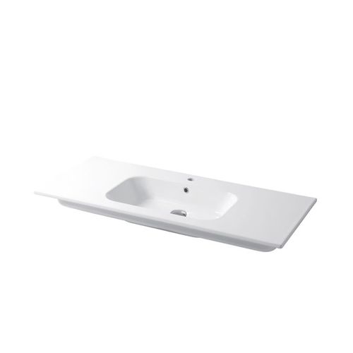 Lavabo da incasso - QUBO : QS10651101 - Disegno Ceramica - in ceramica / rettangolare / contemporaneo