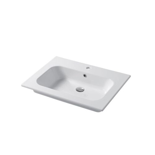 Lavabo da incasso - QUBO : QS07151101 - Disegno Ceramica - in ceramica / quadrato / contemporaneo
