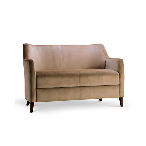 Divano contemporaneo - MILANO LOUNGE 2 - DRIGANI SRL - in velluto / in ecopelle / beige
