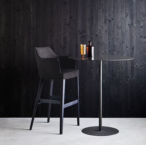Sedia alta contemporanea - PARIGI SG - DRIGANI SRL - da interno / in tessuto / con supporto in legno