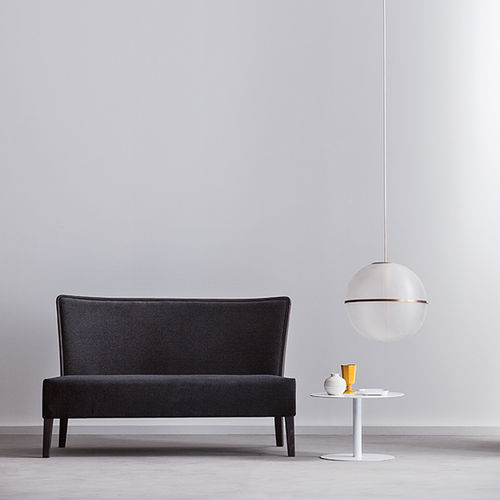 Divanetto imbottito classico - LONDRA P - DRIGANI SRL - in tessuto / a schienale alto / antracite