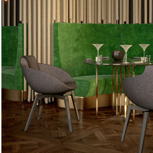 Sedia contemporanea - PL THE ROOM - DRIGANI SRL - da interno / in velluto / in ecopelle