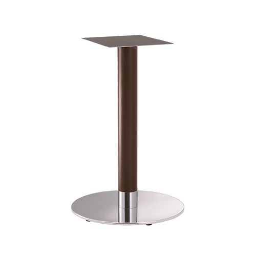 Base per tavolo in acciaio inossidabile lucido - FT 065 - DRIGANI SRL - in legno / contemporaneo