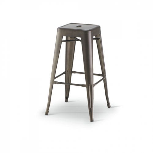 Sgabello da bar contemporaneo - SG 501/INT - DRIGANI SRL - in acciaio / con supporto in metallo / con 4 gambe