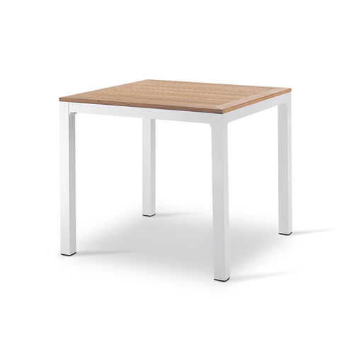 Tavolo contemporaneo - FT 038 - DRIGANI SRL - in legno / con supporto in alluminio / rettangolare