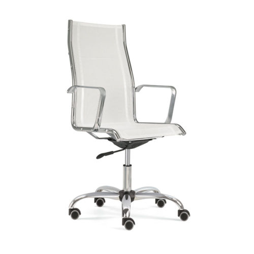 Sedia da ufficio contemporanea - UF 545 A - DRIGANI SRL - da interno / in tessuto / con supporto in metallo cromato