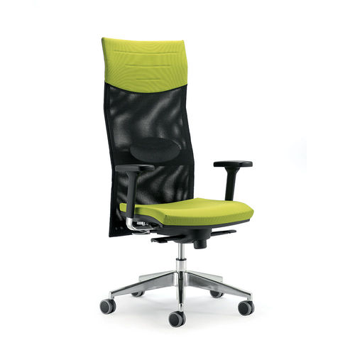 Sedia da ufficio contemporanea - UF 496/A - DRIGANI SRL - da interno / in tessuto / con supporto in metallo