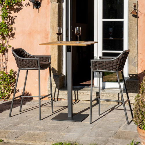 Sedia alta contemporanea - LOVE  - DRIGANI SRL - da esterno / in Textilene® / in corda