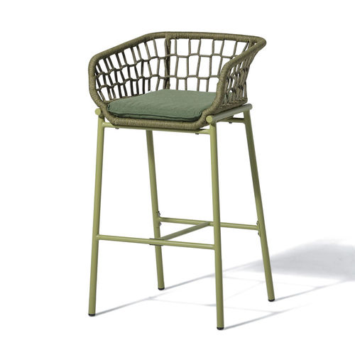 Sedia alta contemporanea - JUNGLE - DRIGANI SRL - da interno / in Textilene® / in corda