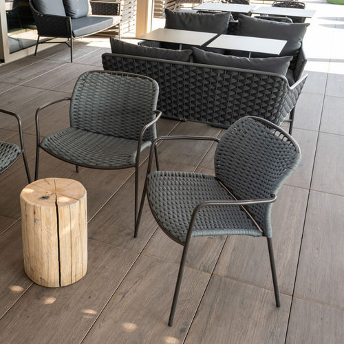 Sedia contemporanea - SLICK - DRIGANI SRL - da esterno / da interno / in corda