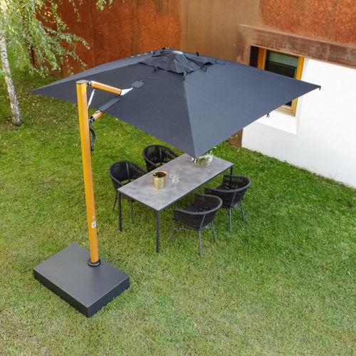 Ombrellone quadrato - ASTRO - DRIGANI SRL - rettangolare / laterale / in alluminio