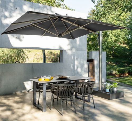 Ombrellone quadrato - ASTRO TITANIUM - DRIGANI SRL - rettangolare / laterale / in alluminio