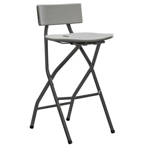 Sedia alta contemporanea - MARKUS - DRIGANI SRL - da interno / in plastica / con supporto in metallo