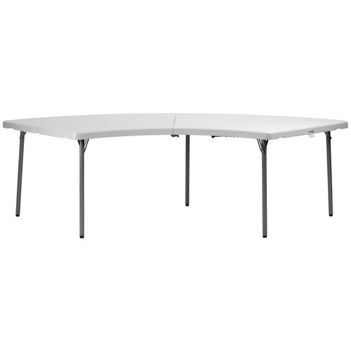 Tavolo contemporaneo - FT XLL MOON - DRIGANI SRL - in metallo / con supporto in metallo / semicircolare